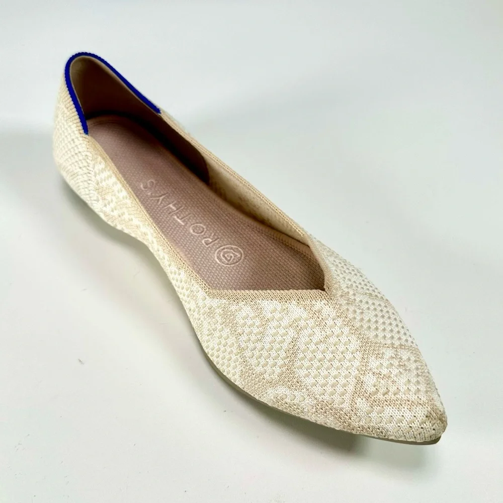 Rothy's Women’s The Point Lace Wedding Flats Slip on